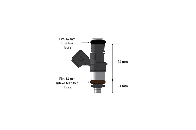 Haltech HT-080106 Bosch 1462cc injector dimensions